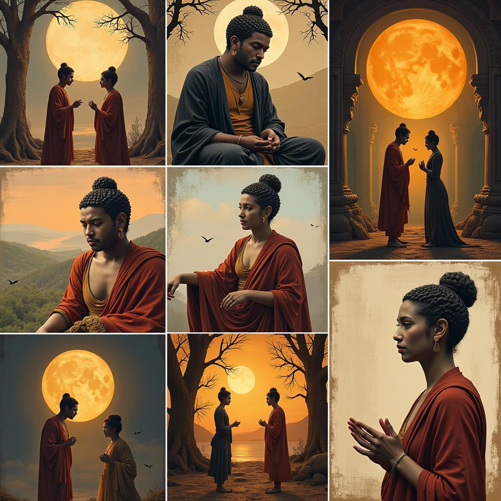 Diverse Interpretations of Buddha and the Lady