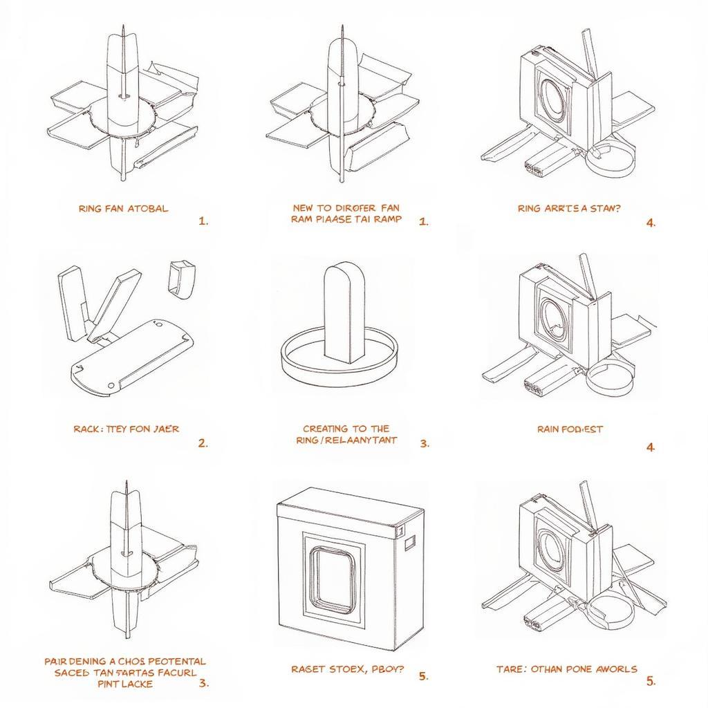 Step-by-step illustration of the assembly process.