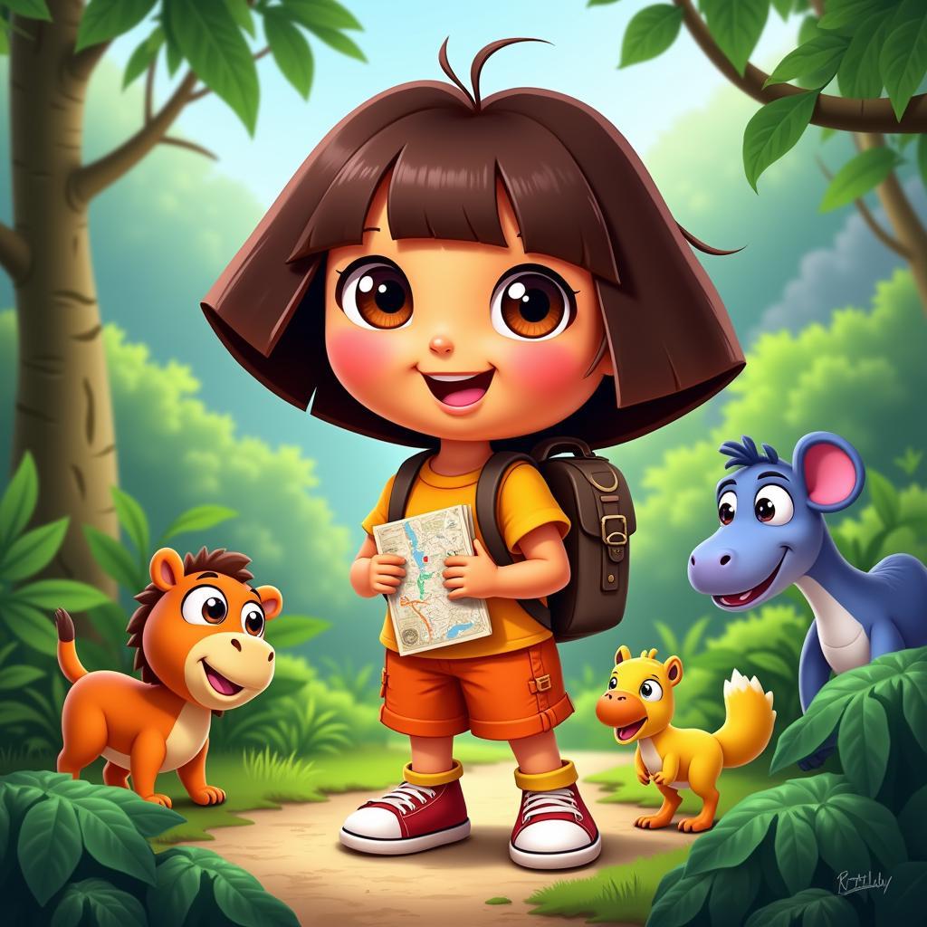 Dora Fan Art: Exploring the Jungle