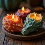 Set of Three Dragon Egg Candles