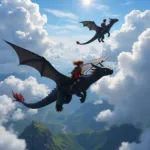 Dragon Riders in Flight