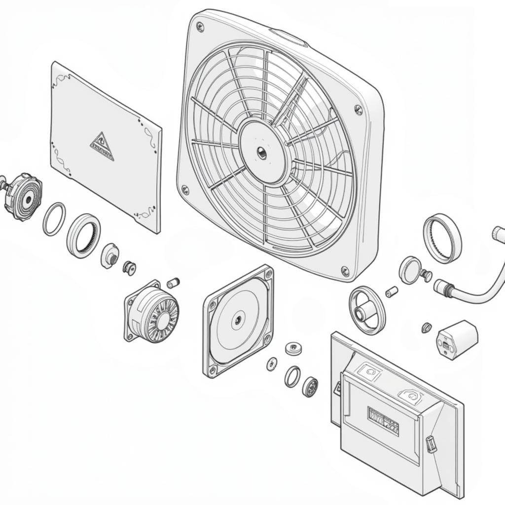 Diagram of ds08025b12u Fan