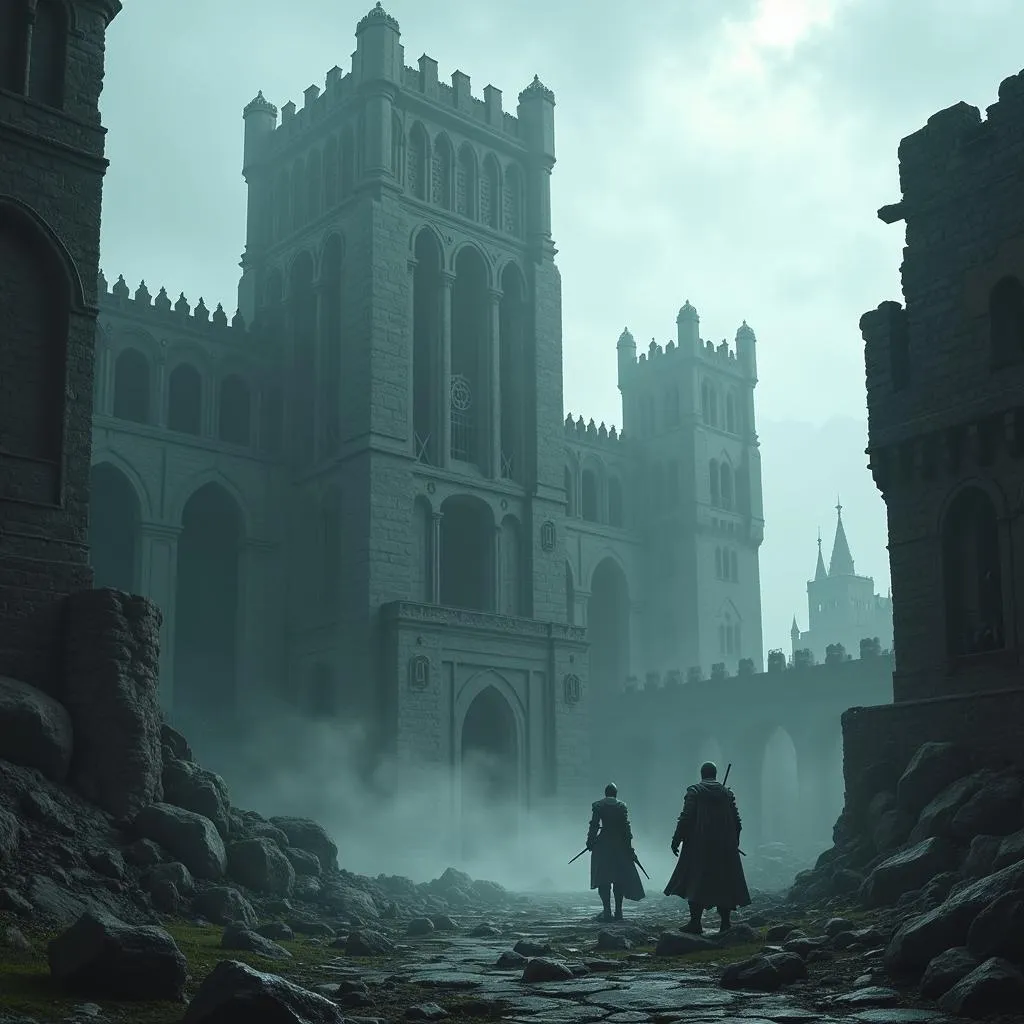 Dark Souls 3 Fan Art: A Digital Painting of Lothric Castle