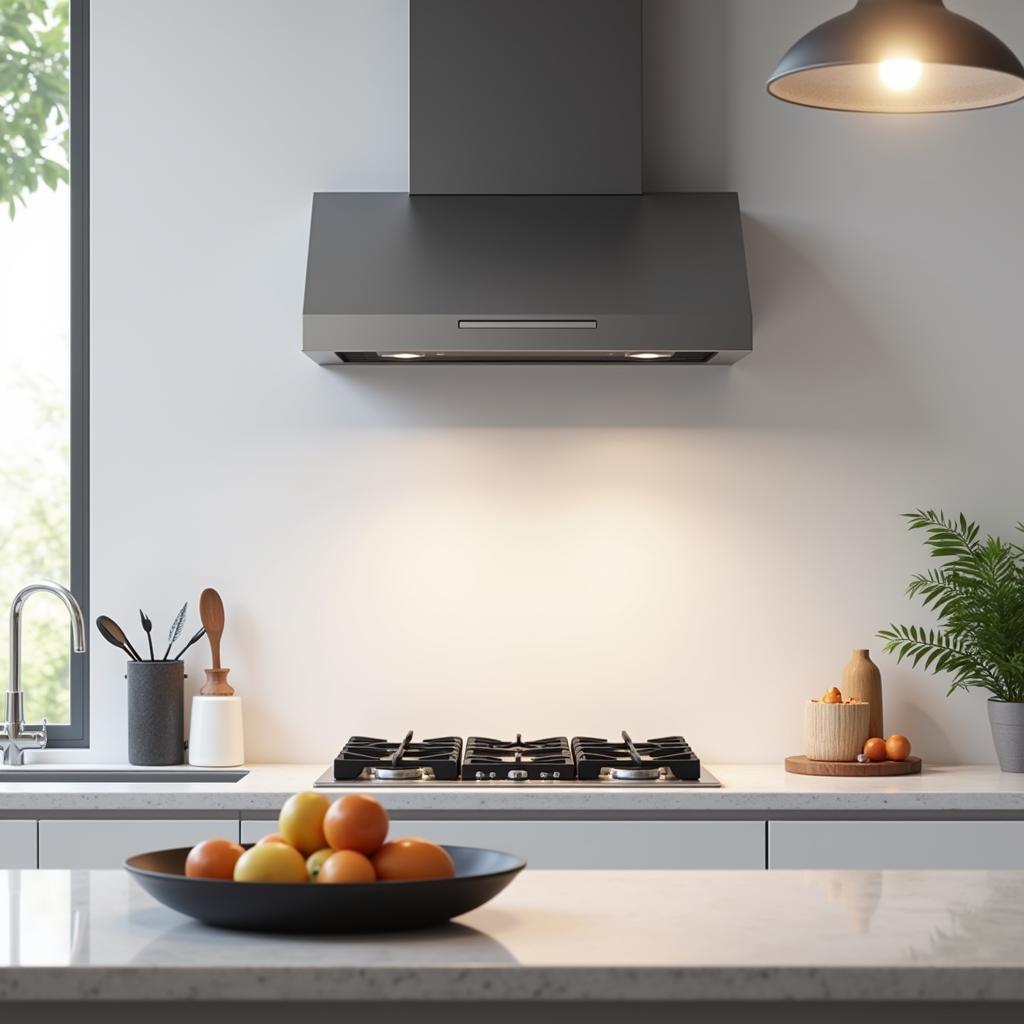 Modern Kitchen with Ductless Range Hood