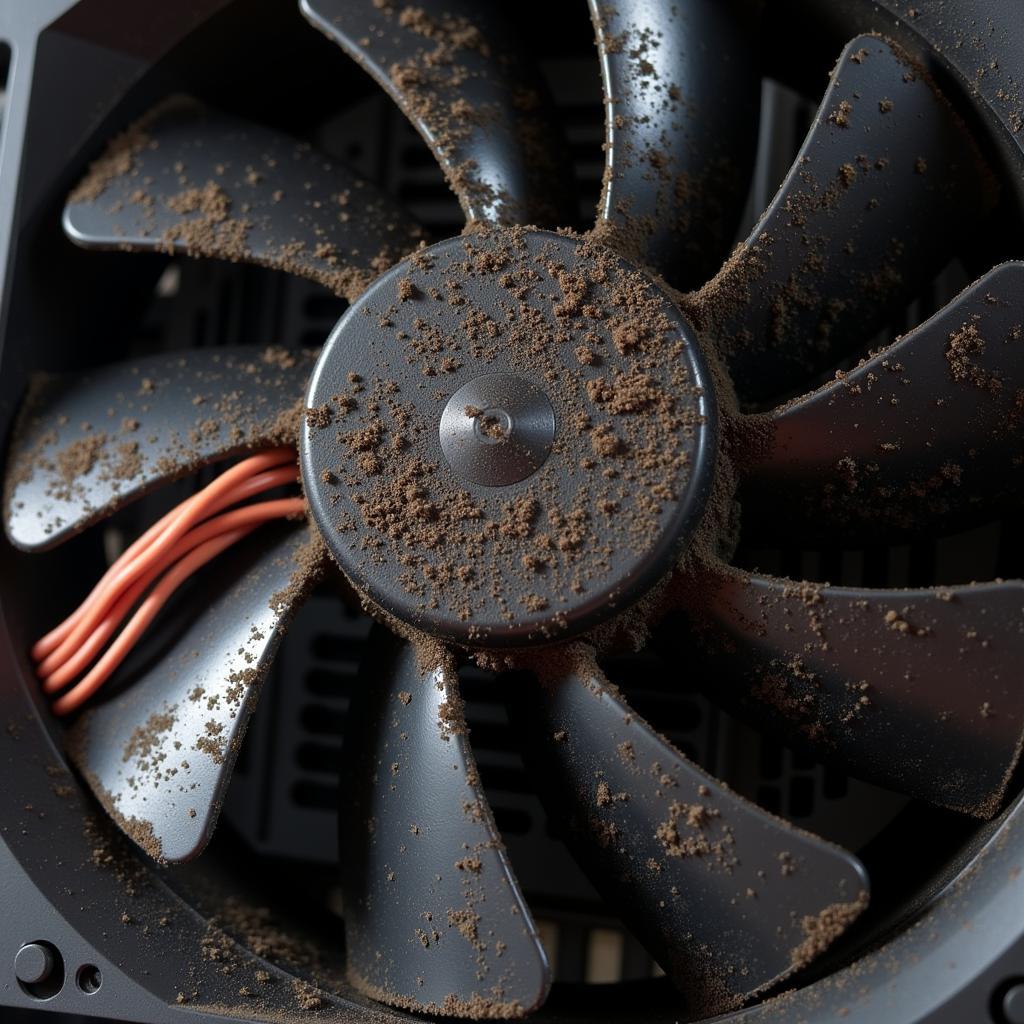 Dust Accumulation on Fan