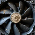 Dust Accumulation on Cooling Fan