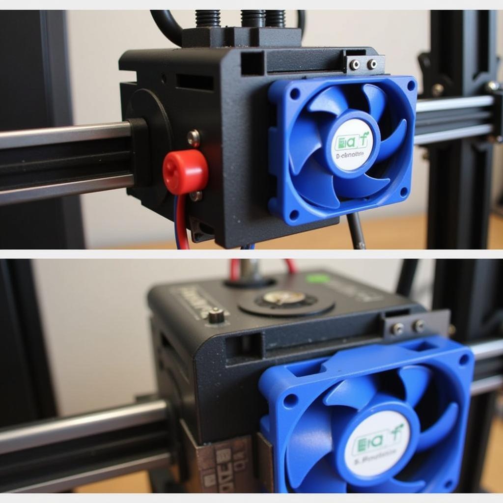 3D printer fan alignment using a jig