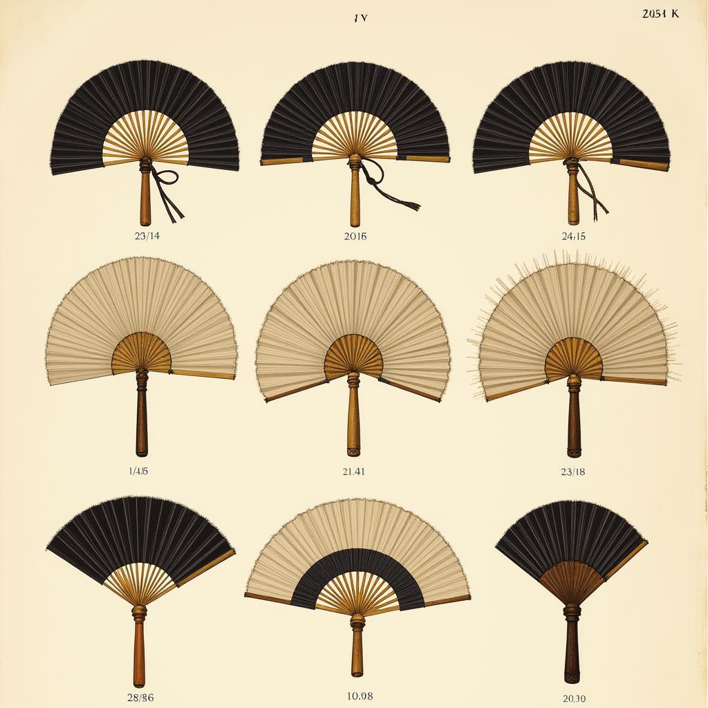 Early examples of gunbai war fans