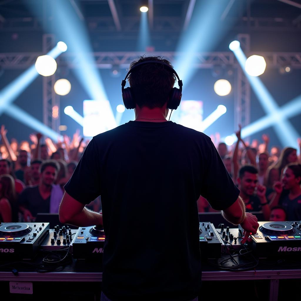 EDM DJ Performing Live