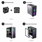 Installing the EK-Vardar EVO 120ER RGB fan in a PC case