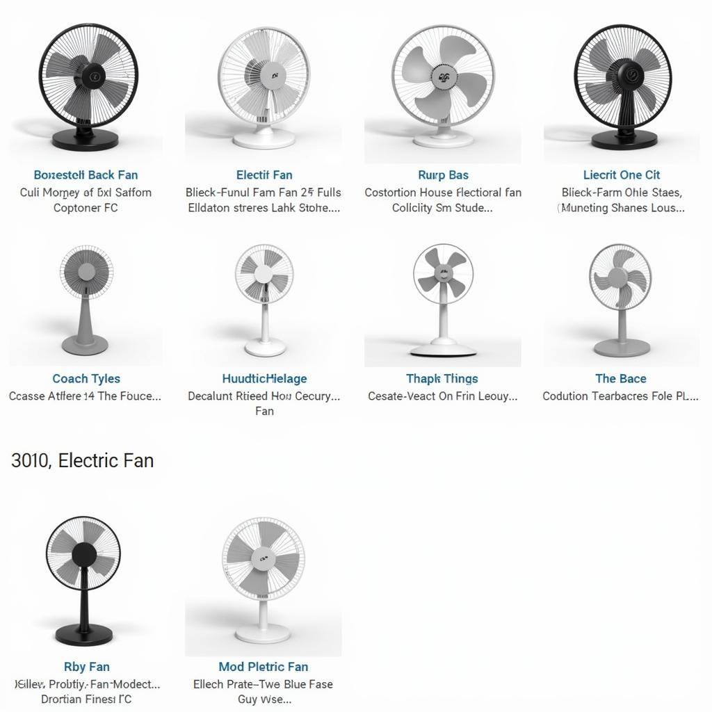 Electric Fan 3D Model Library