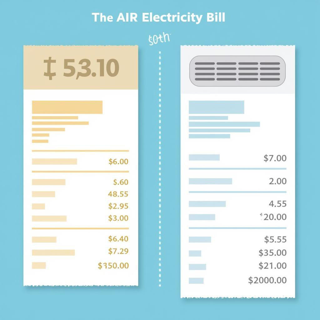 Comparing Electricity Bills with Fan and AC Usage