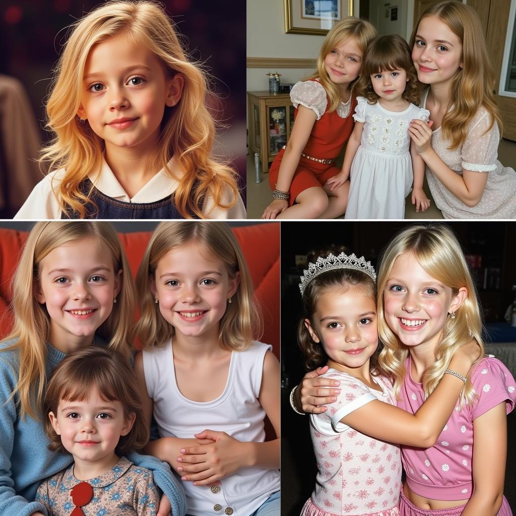 Elle and Dakota Fanning in their childhood