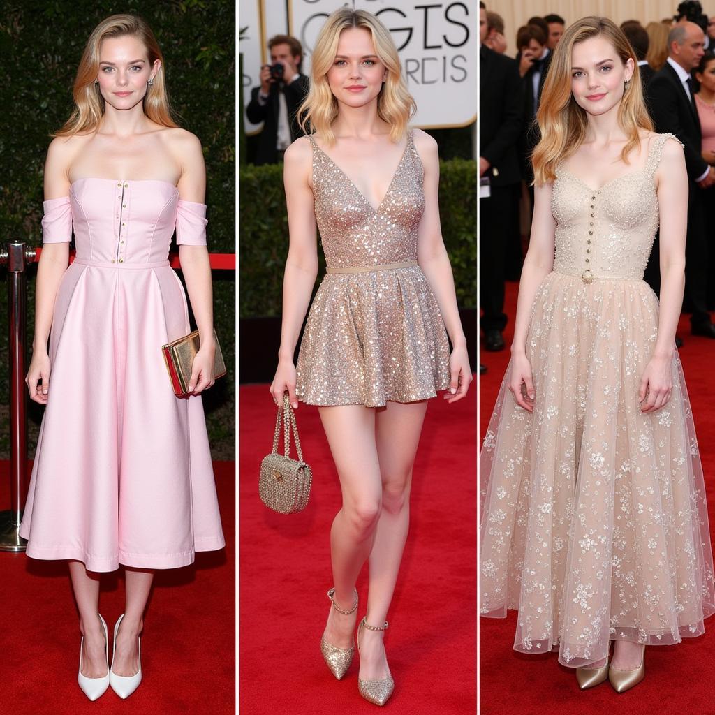 Elle Fanning early red carpet style