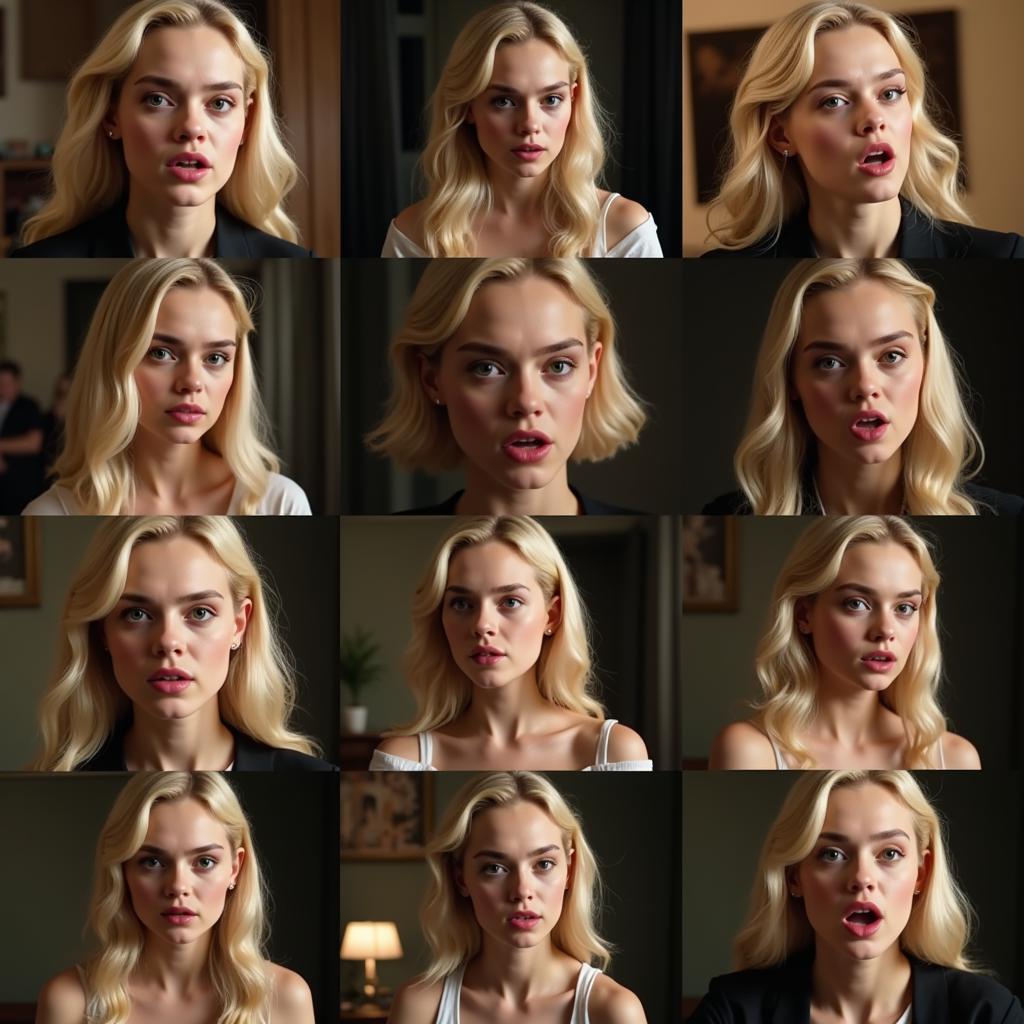 Elle Fanning showcasing her acting range with eyes open