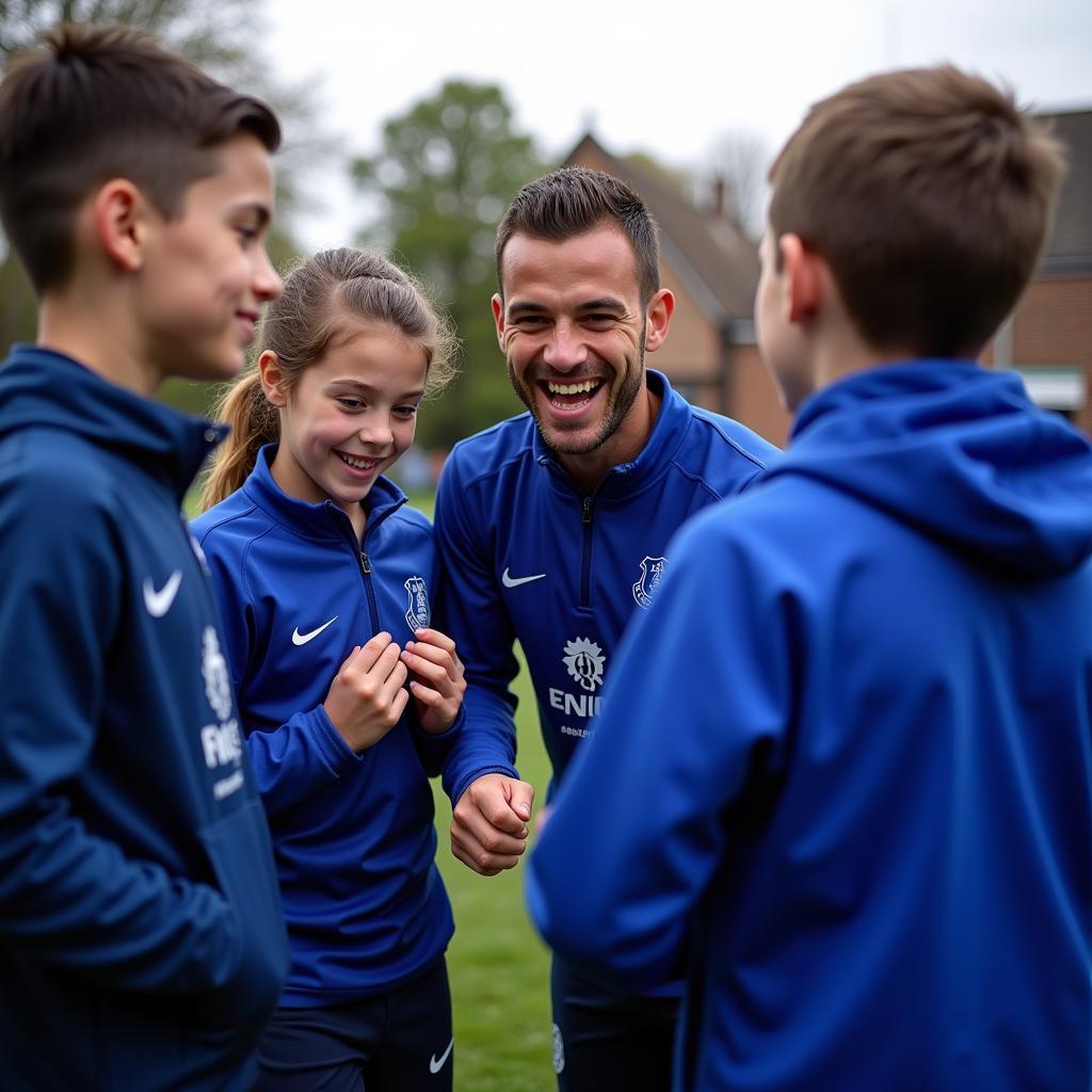 Everton in the Community program participants