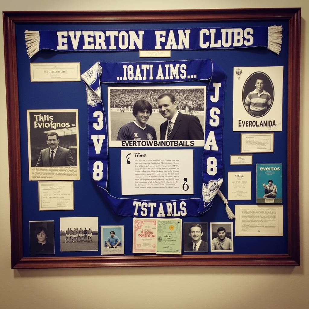 Everton Fan Club memorabilia collection