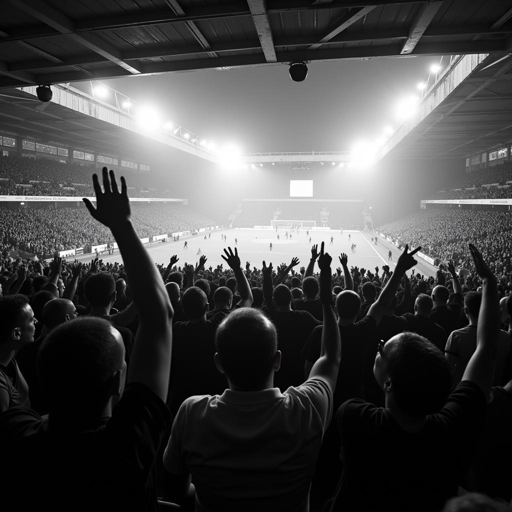 Everton fans at Goodison Park