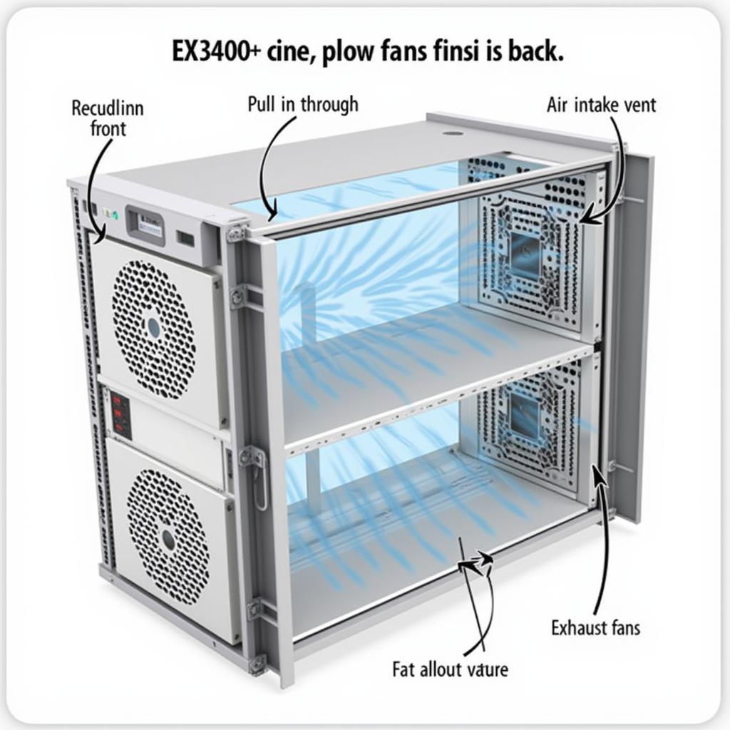 EX3400 Redundant Fan System Diagram