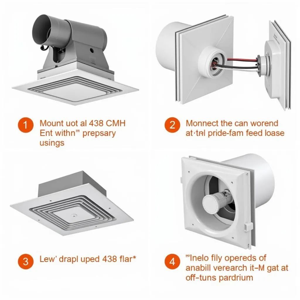 Installing a 438 CMH ceiling mounted exhaust fan