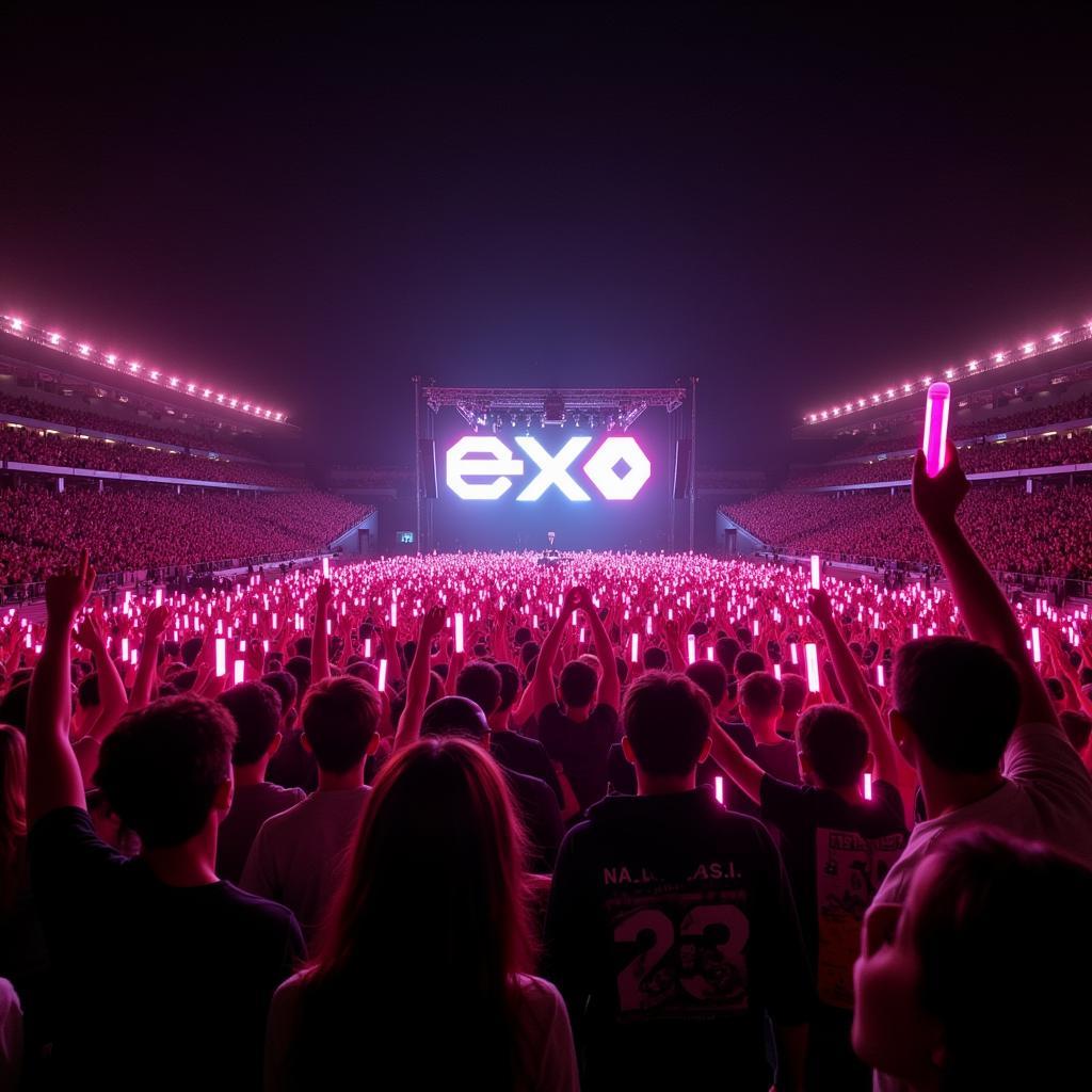 EXO fan at a sold-out concert