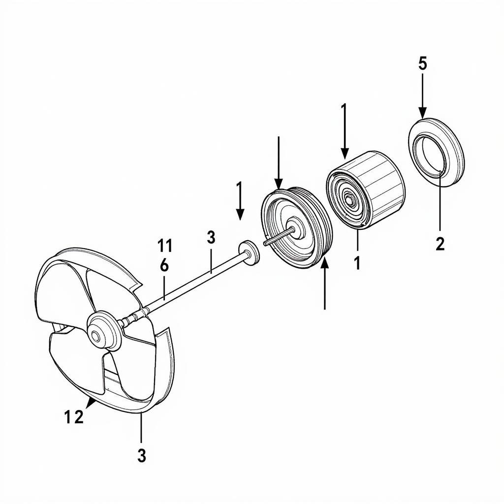 F48F97A76 Fan Motor Components Diagram