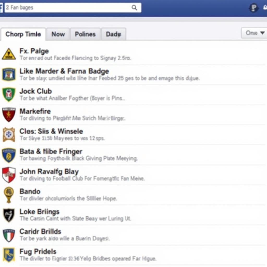 Display of Facebook Fan Badges