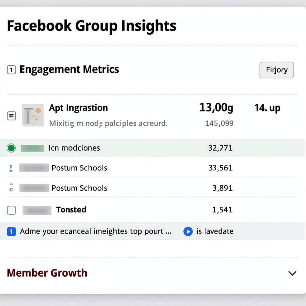 Facebook Group Engagement Metrics