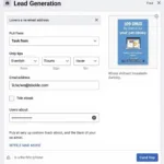 Example of a Facebook Lead Generation Ad