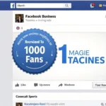 Facebook Page with 1000 Fans Badge