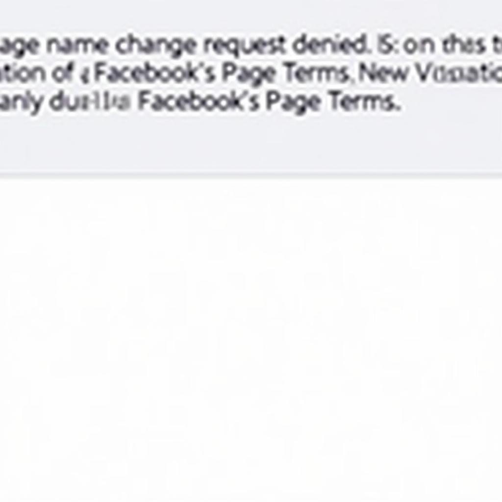 Facebook Page Name Restrictions