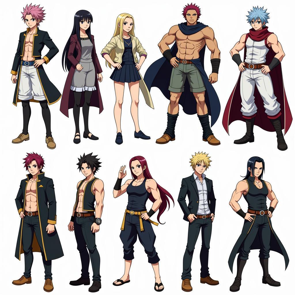 Fairy Tail Character Designs