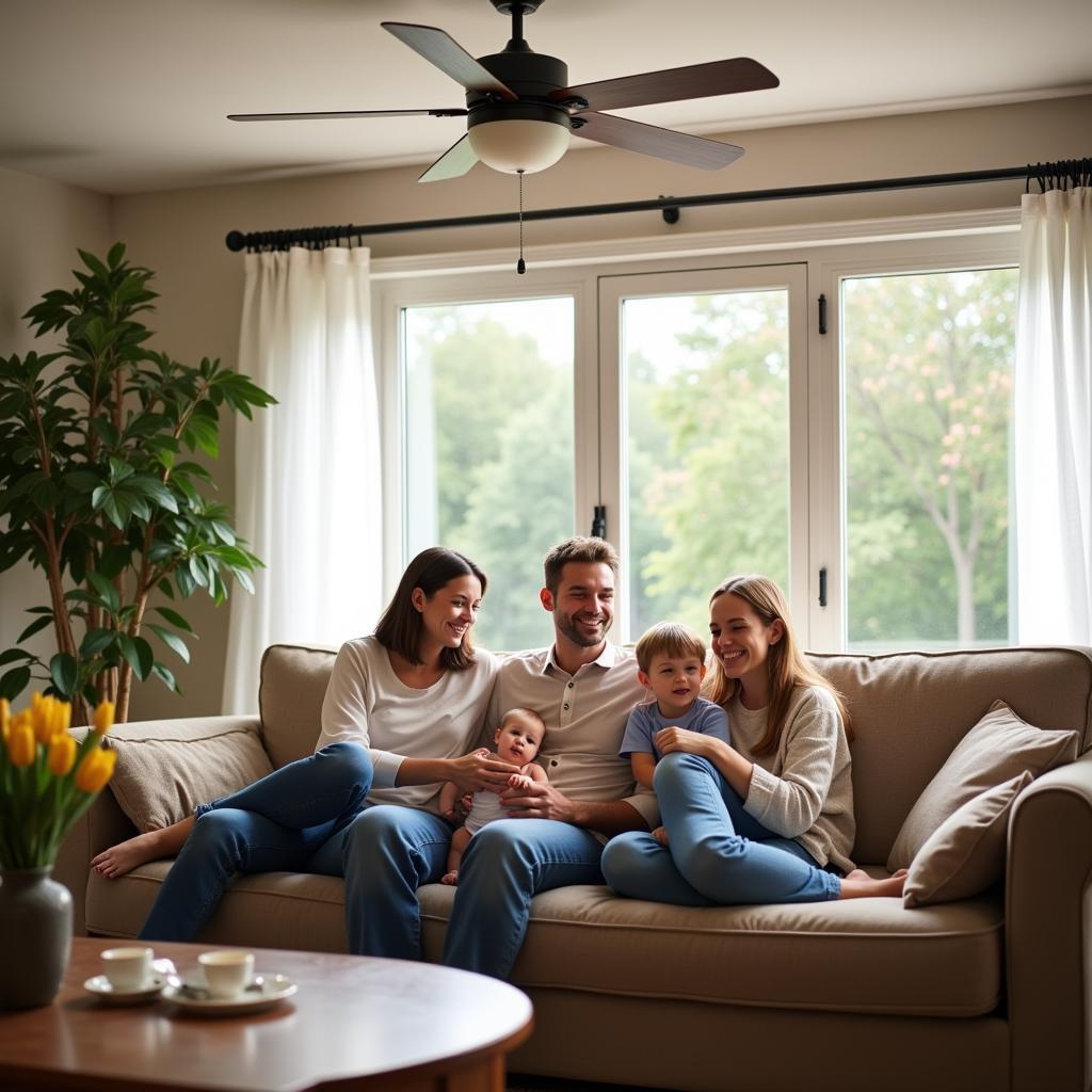 Enjoying a Ceiling Fan's Comfort in Chicagoland