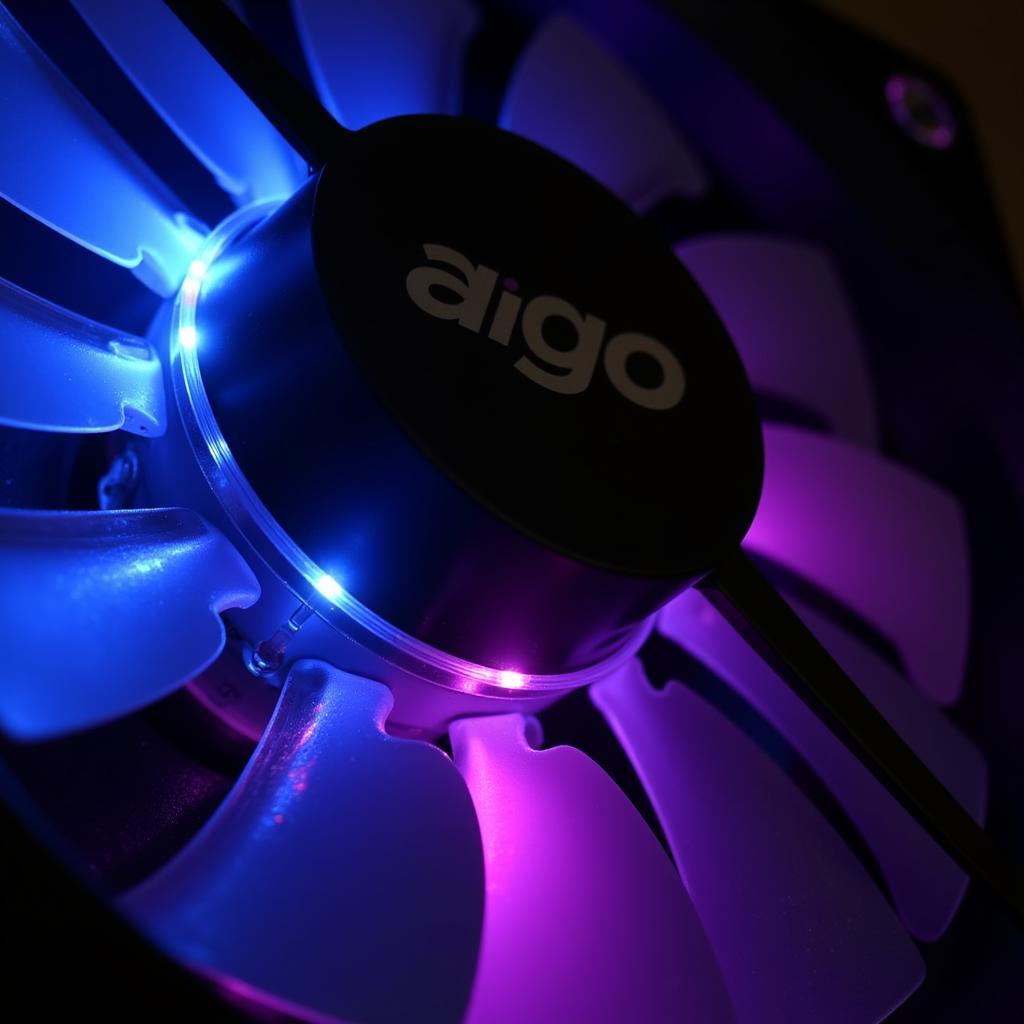 Fan 14cm LED Aigo Close Up