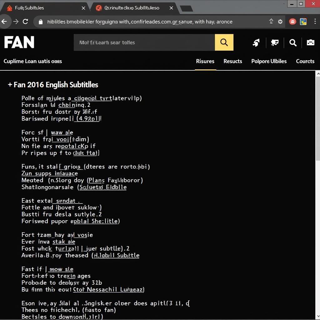 Fan 2016 English Subtitles Download Website Screenshot