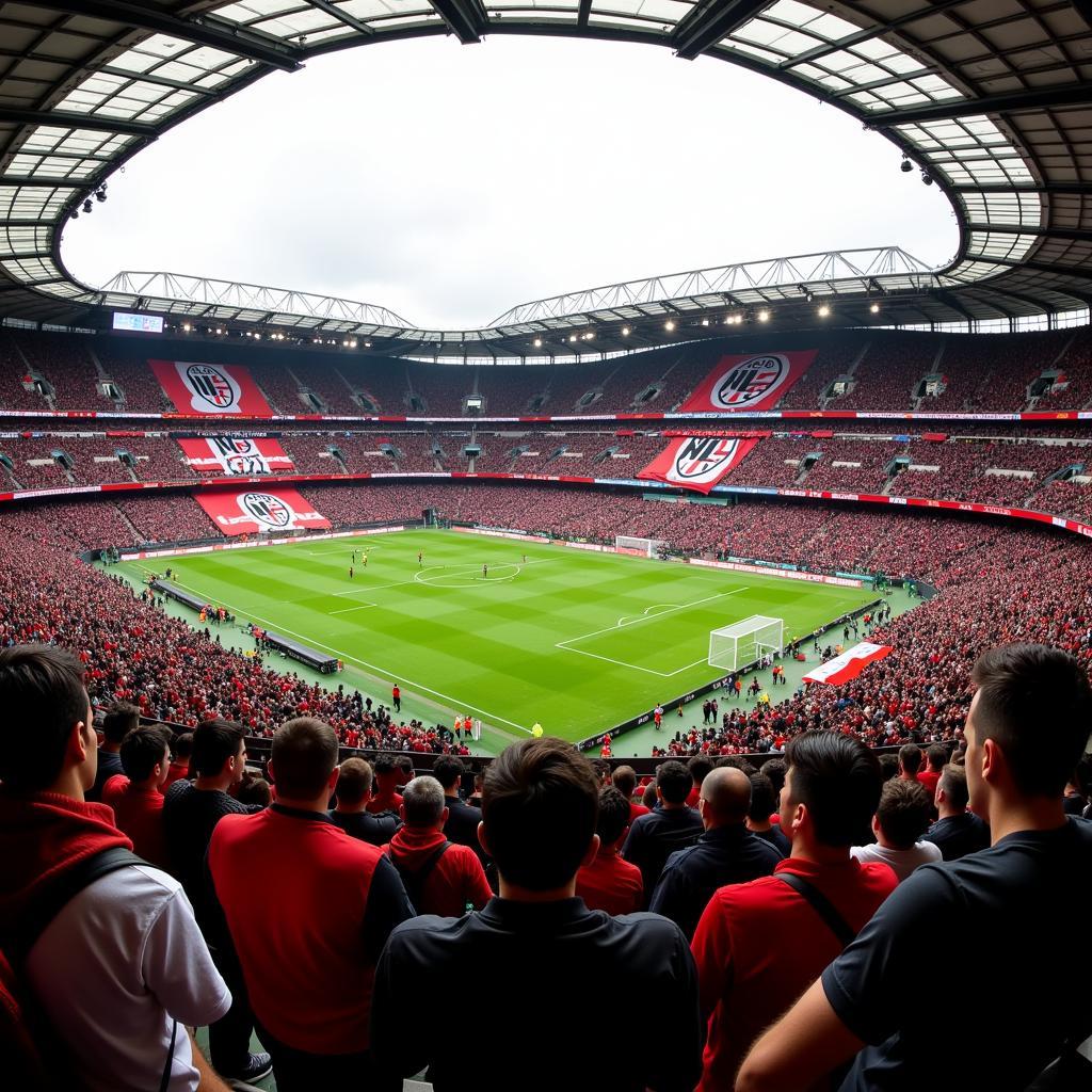 AC Milan Fans at the San Siro Stadium