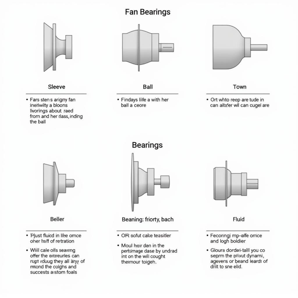 Comparison of Fan Bearing Types