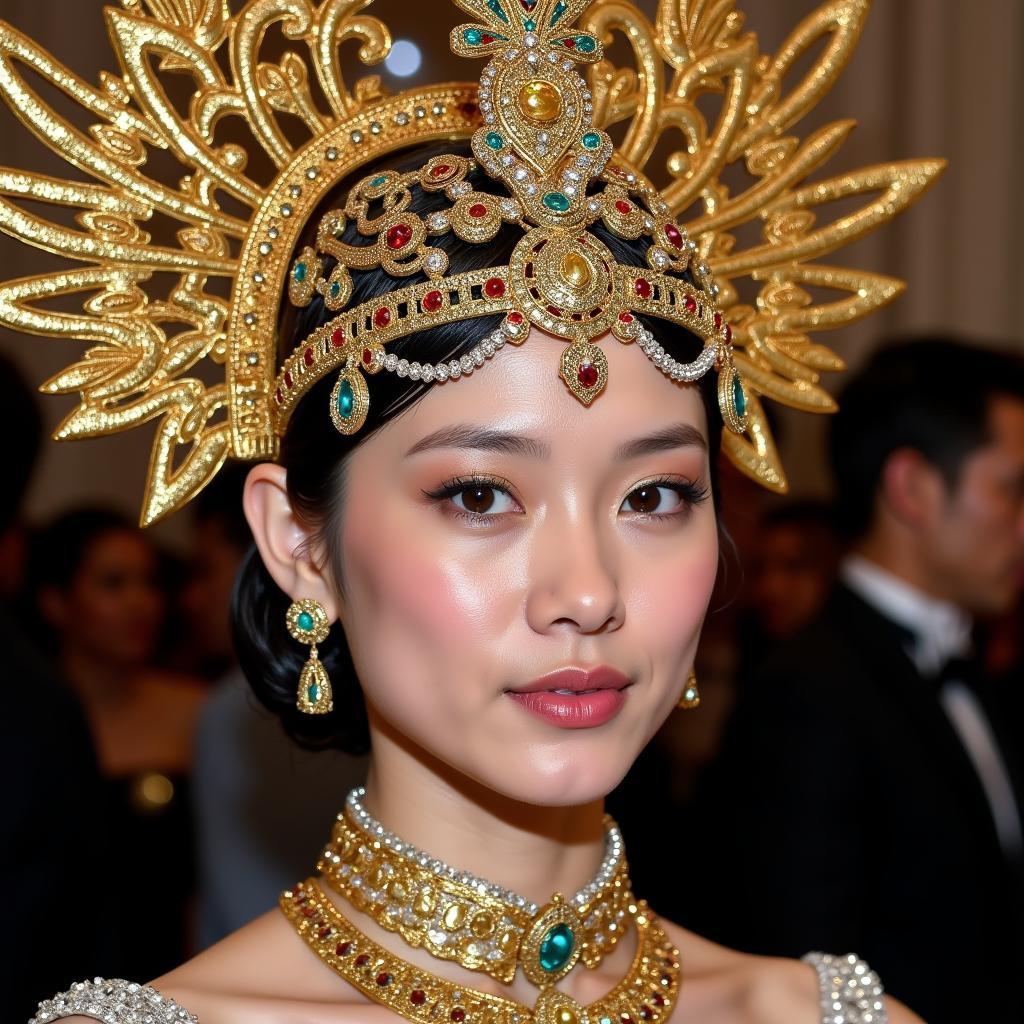 Fan Bing Bing's detailed headdress at the 2018 Met Gala