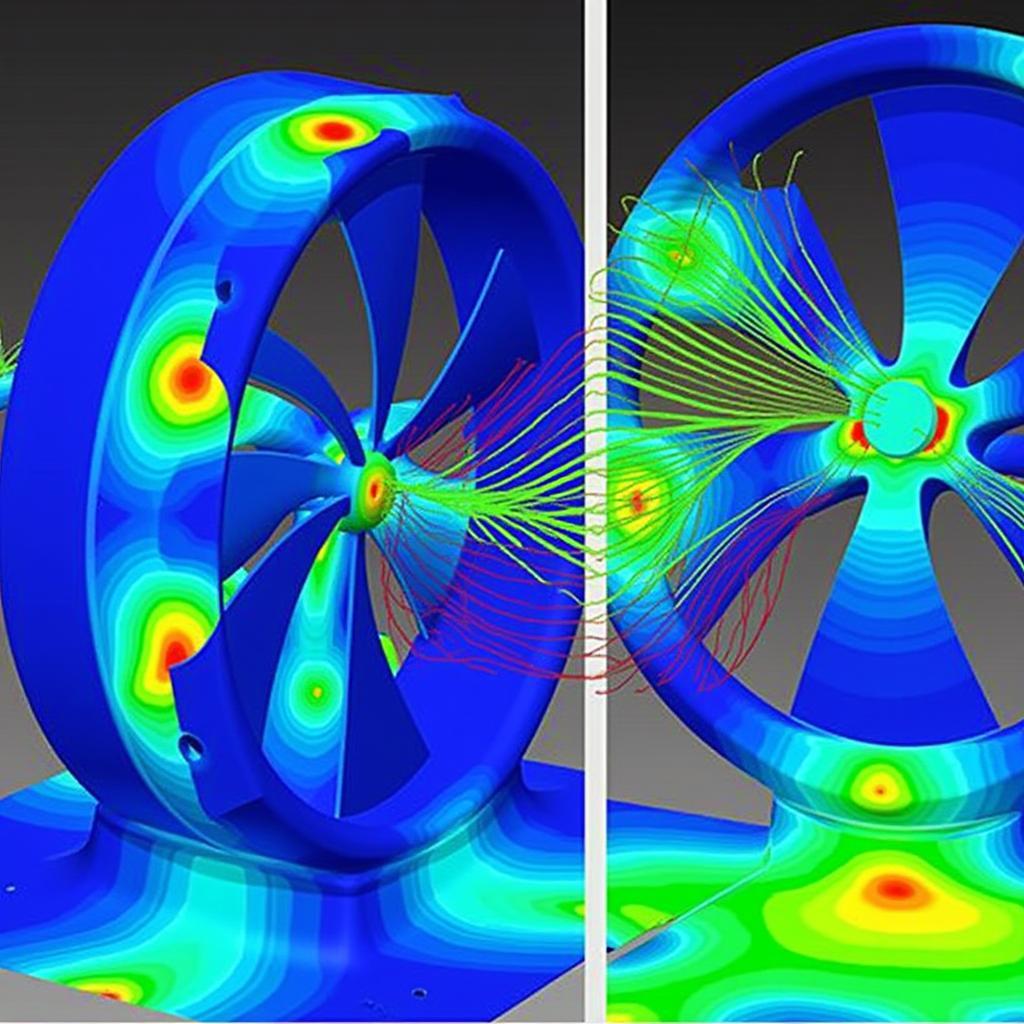 Fan Blade Aerodynamics Simulation