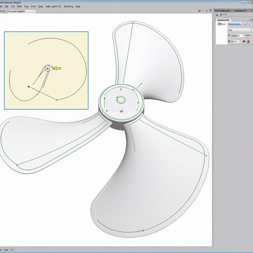 Fan Blade Basic Extrusion in Blender