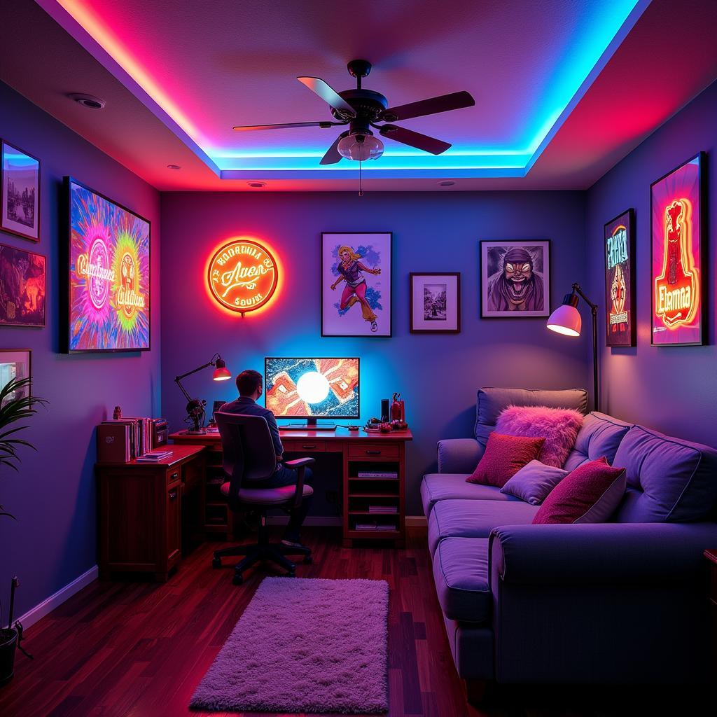 Fan Cartoon Room Lighting Ideas