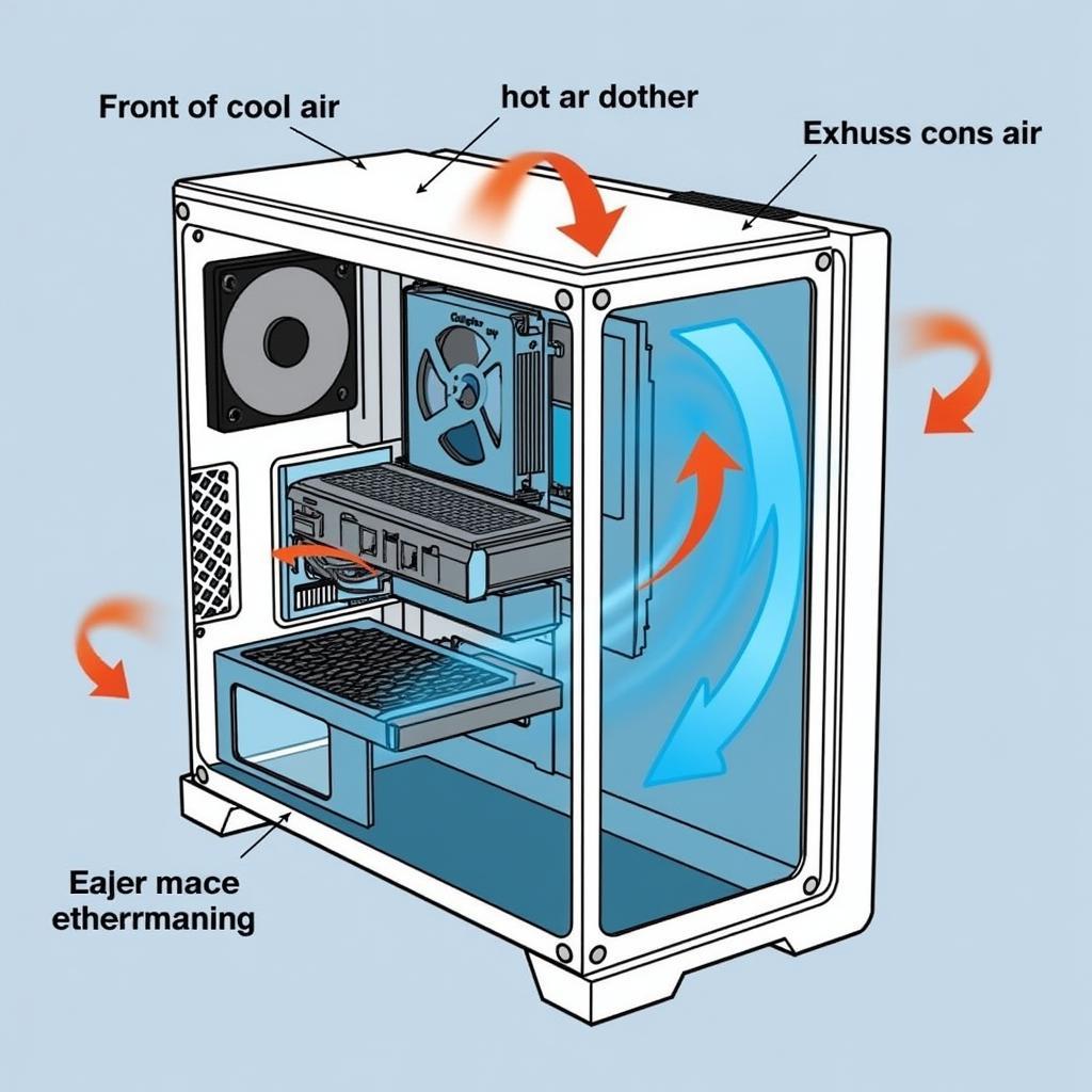 Fan Case Airflow Diagram