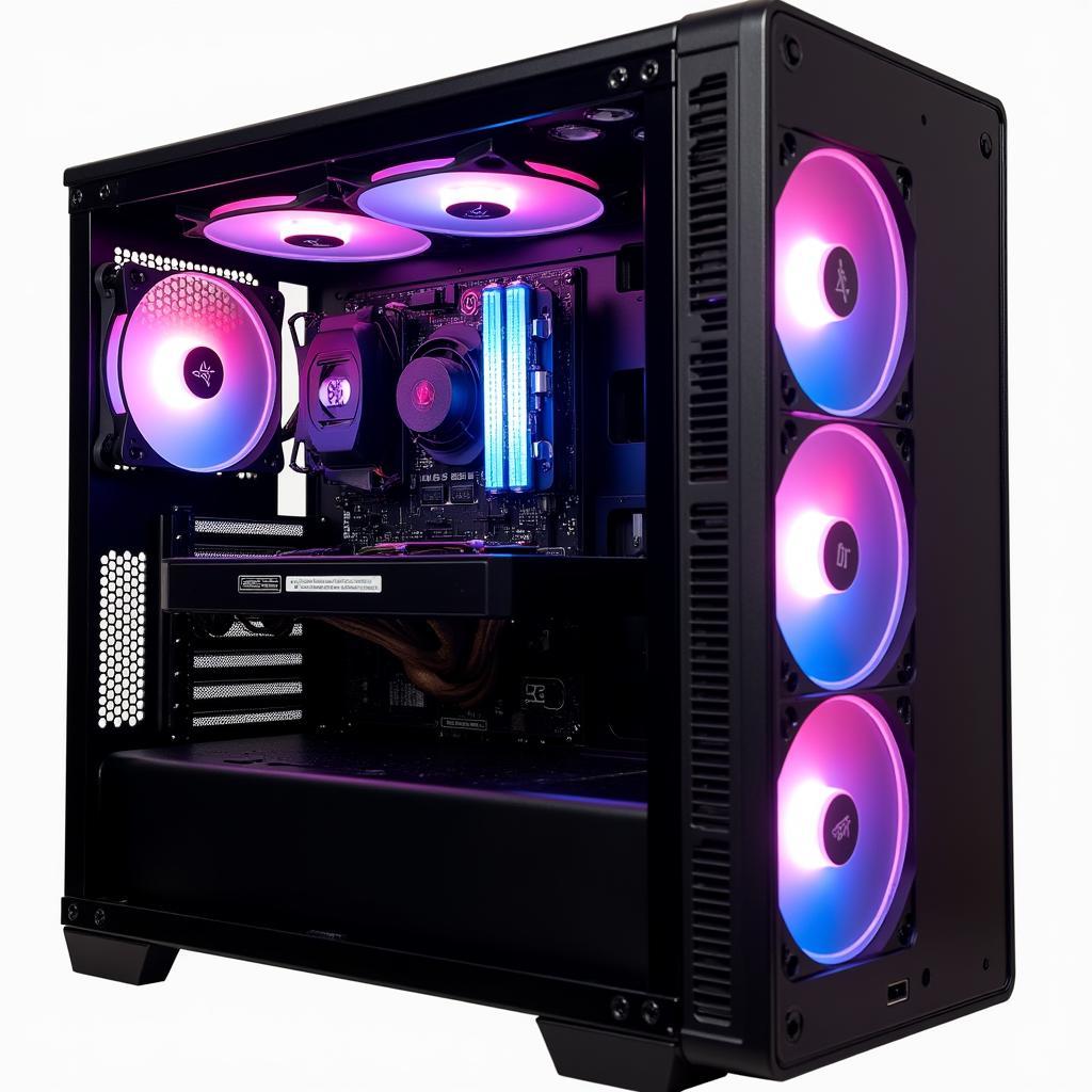 PC cooling system with fan case