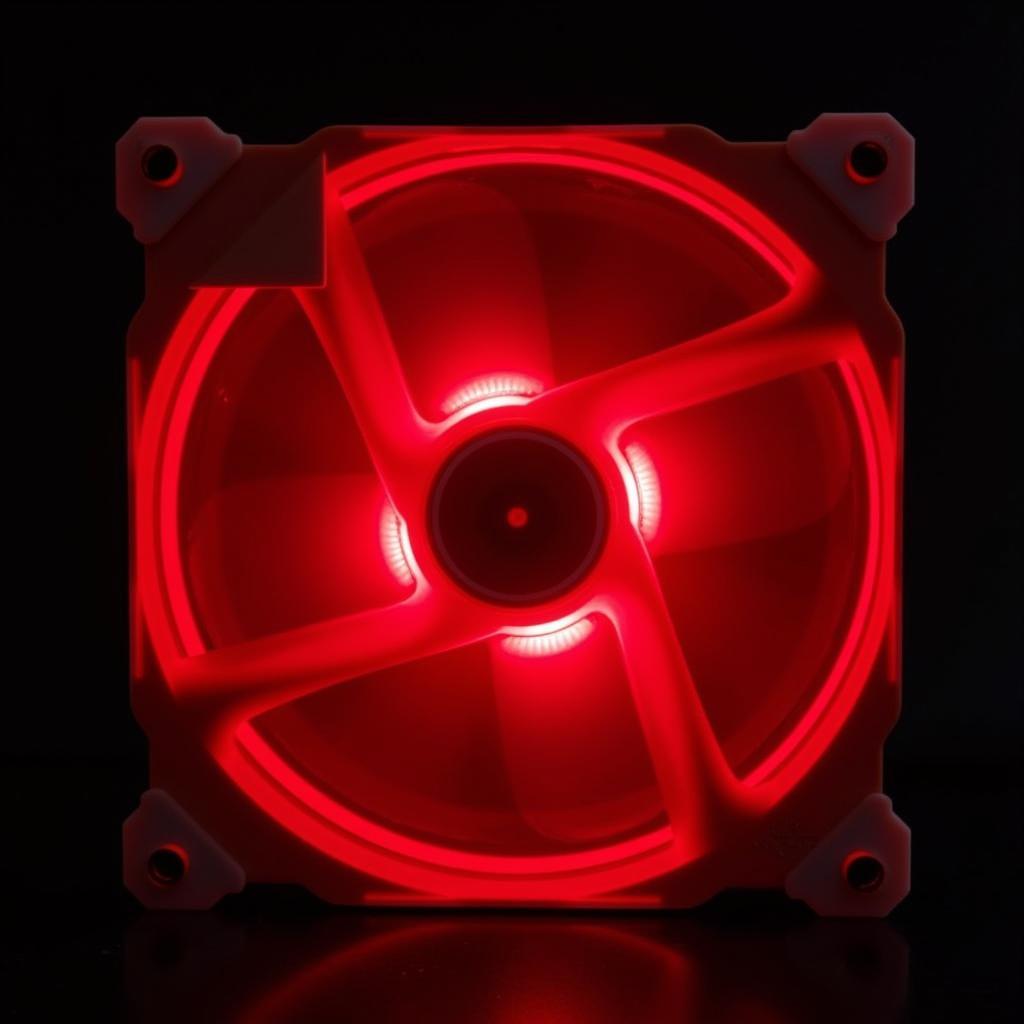 Fan Case Sama 120mm LED Red Airflow