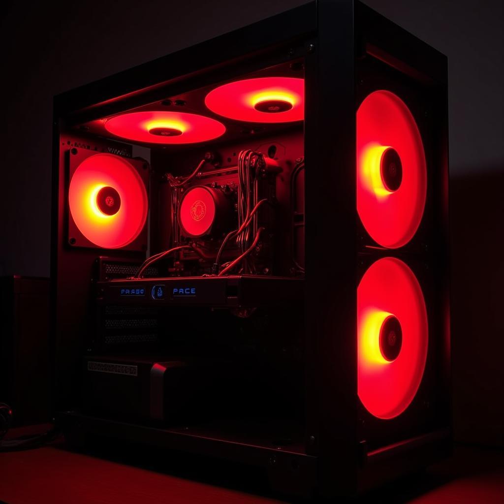 Fan Case Sama 120mm LED Red PC Build