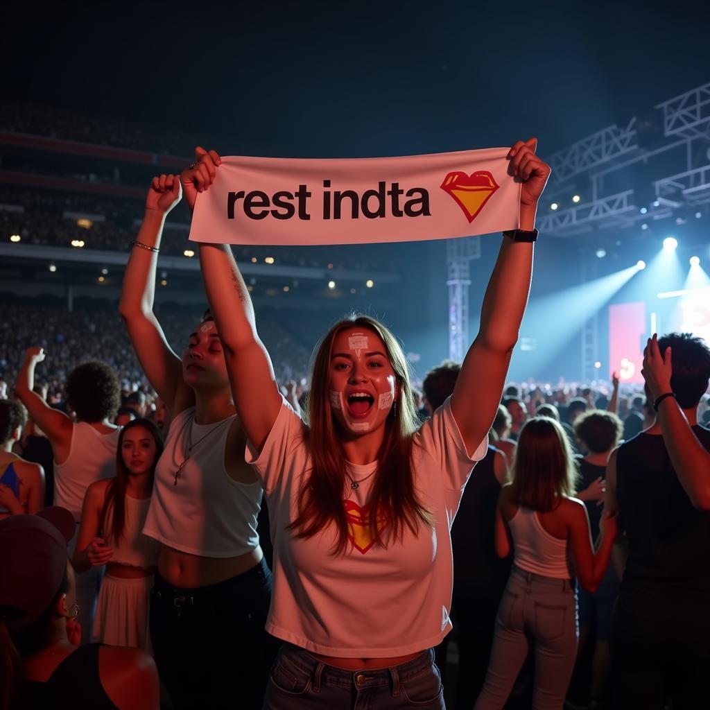 Fan Cheering at Concert