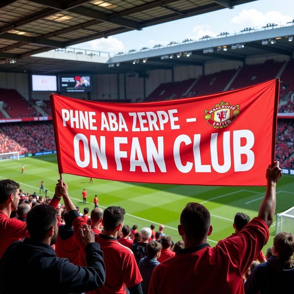 Fan Club Banner at Stadium