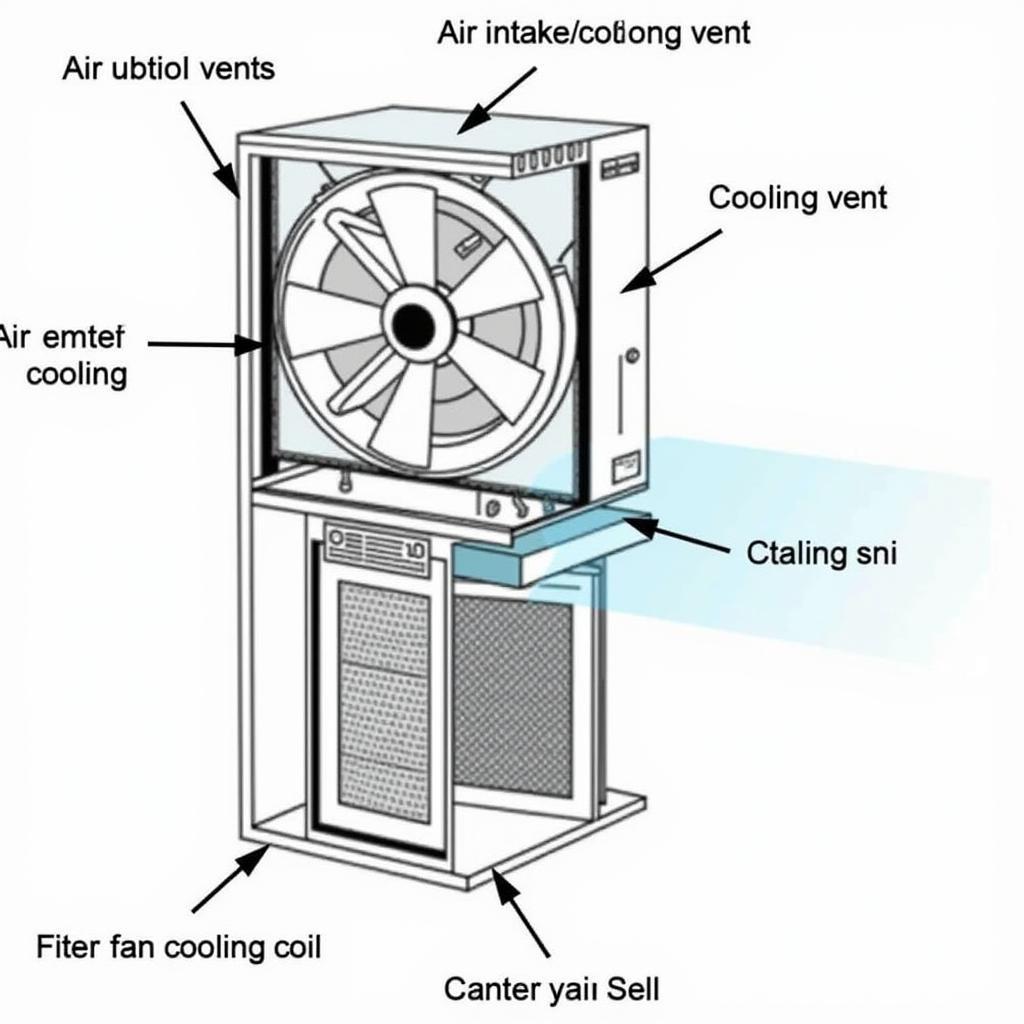 Fan coil unit components diagram