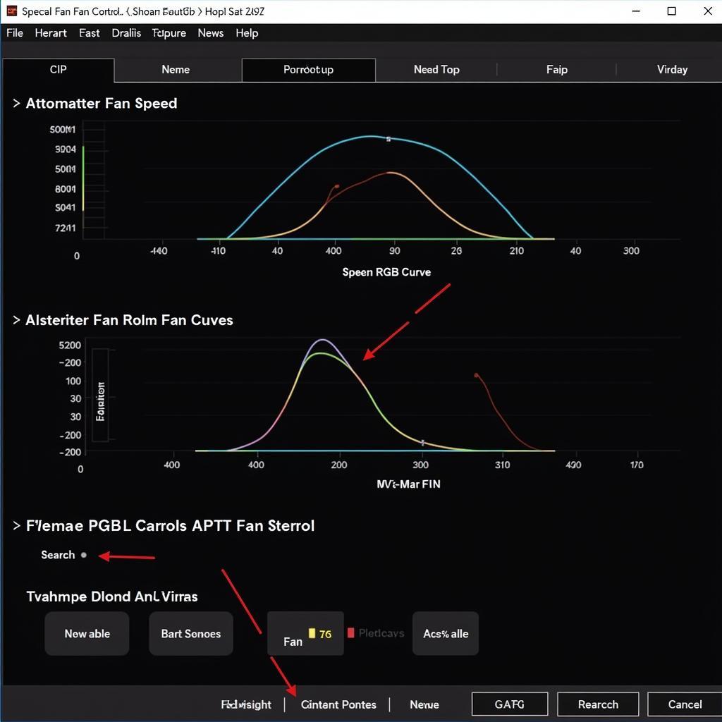 Screenshot of Fan Control Software