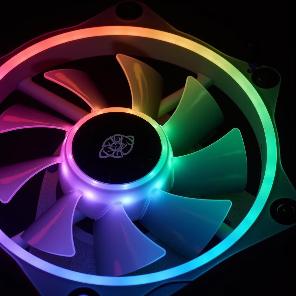 Fan Coolman RGB Dual Ring Close-up